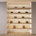 Shoe Display Rack Storage Rack Shoe Rack Leather Shoes 3d model