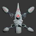 Futuristic Spider Like Robot Design With Mechanical Legs And Blue Illuminated Features