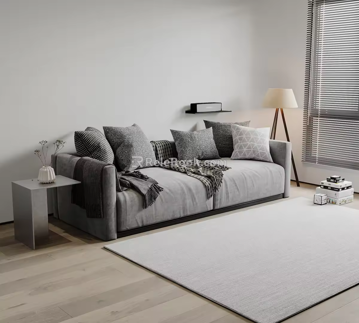 Modern DRIADE double sofa 3d model