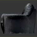 People Enjoying Comfortable Gray Leather Double Seater Sofa With Wrinkled Design