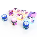 Colorful Packaged Food Products With Cans And Boxes In Various Designs