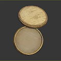 Intricate Animal Carved Wooden Box With Open Lid And Detailed Patterns