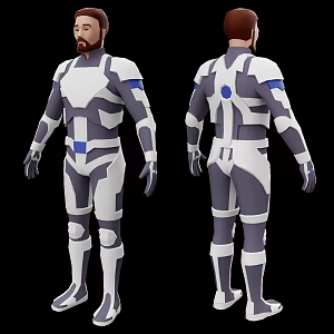 Men Low Polygon Men 3d model
