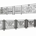 Decorative Metal Fence With Intricate Artistic Patterns And Ornate Designs