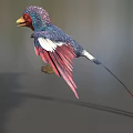 Alex Colorful Bird Ancient God Animal God Bird Parrot Wonder Bird Fantasy Bird Low Face Number Low Model Simple Model Game Movie Level Super Realistic 3d model