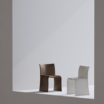 Modern Simple Dining Chair 3d model