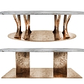 Modern Light Luxury Dining Table 3d model