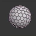 Modern Metal Sphere Ceiling Light With Circular Cutouts And Reflective Design 3d model