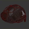 Rusty Combat Helmet As Weapon Featuring Death Row White Logo Design