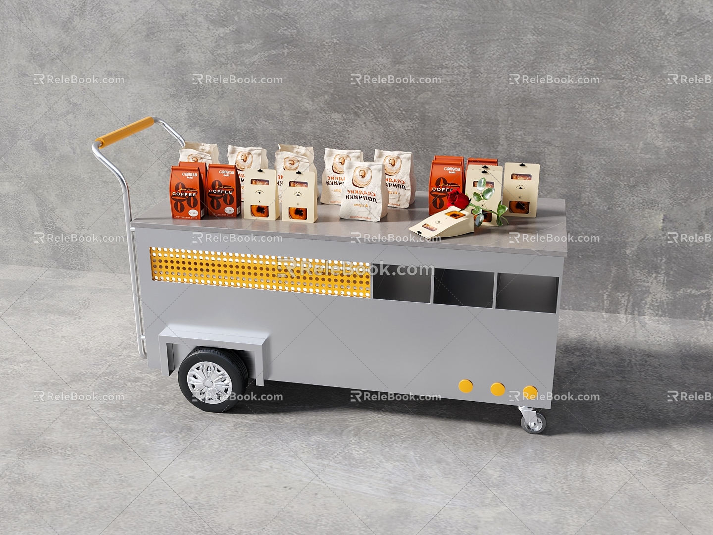 Vans Bakery Cart 3d model