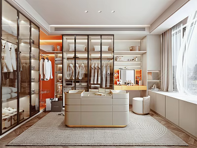 Modern Cloakroom 3d model