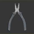Pipe pliers vise bench vise wrench tool hardware tool processing tool furniture 3d model