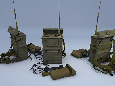 Modern Radio Military Radio 3d model