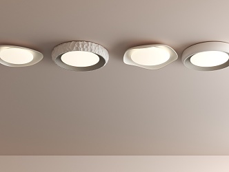 Ceiling lamp cream wind ceiling lamp 3d model