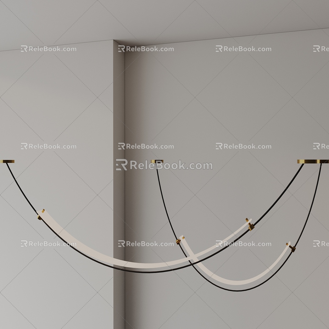 Modern chandelier 3d model