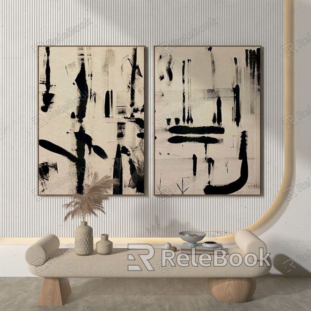 Nordic abstract painting abstract decorative painting model