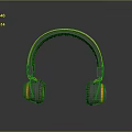 Stylish Gray And Yellow Over Ear Computer Headphones With Ergonomic Design