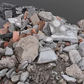 Rough Natural Stone Piles With Various Sizes And Textures For Construction