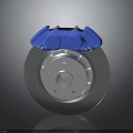 High Quality Automotive Brake Parts Blue Caliper And Silver Disc For Vehicle Performance