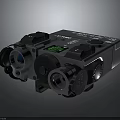Tactical Weapon Sight With Multiple Lenses Adjustable Knobs And Green