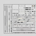 Modern downlight spot lamp magnetic attraction track spot lamp steering spot lamp linear lamp grid lamp 3d model