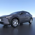 Gray SUV with Modern Sleek Exterior Design LED Headlights and Silver Alloy Wheels