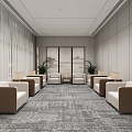 Modern Reception Room 3d model