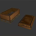 Bamboo Woven Storage Boxes With Wooden Frame For Practical Home Organization