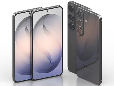 Latest Samsung Smartphones With Multiple Cameras Full Screen Display And Sleek Design 3d model