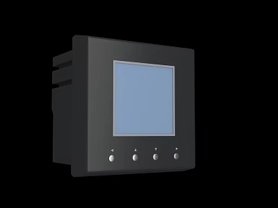 Industrial Equipment Control Panel With Digital Screen And Operation Buttons 3d model