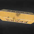 Yellow Traffic Barrier With STOP Sign And Black Yellow Warning Stripes