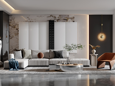 modern living room model