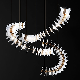 Modern Crystal Chandelier Decorative Crystal Chandelier 3d model