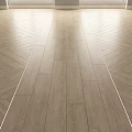 Light Tone Wooden Flooring With Herringbone And Straight Pattern Design 3d model