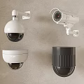 Surveillance camera monitoring equipment spherical camera infrared security monitoring probe 3d model