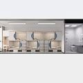 School Dormitory Interior With Wooden Bunk Beds And Curtain Partitions