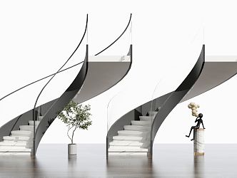 Modern Stairs 3d model