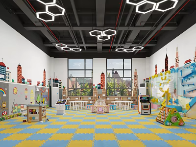 Modern Children's Entertainment Room 3d model