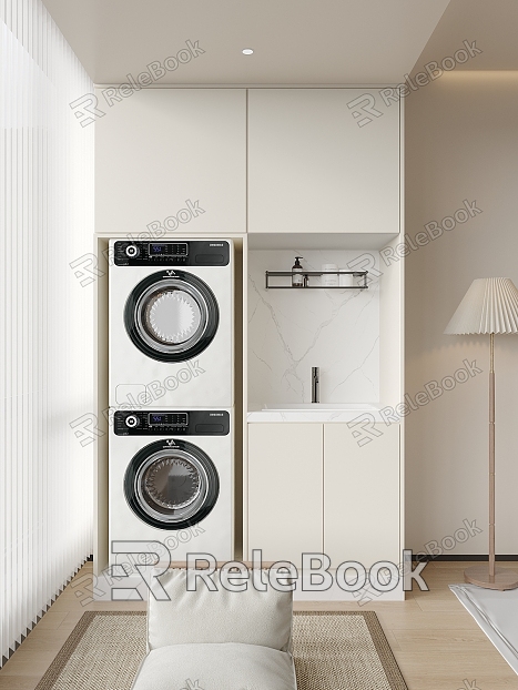 balcony washing machine cabinet model