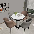 Modern Negotiation Tables and Chairs 3d model