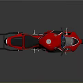 Red Suzuki Sportbike With Black Seat And Sleek Design On Kickstand