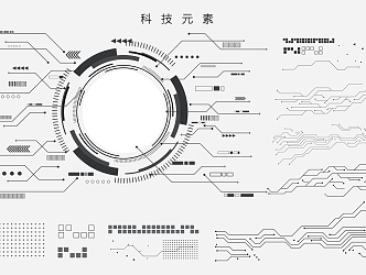 Technology Elements Technology Border Line Energy Box Technology Icon Data Icon Graphics 3d model