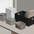 Stylish Woven Storage Baskets For Organizing Clothes In Home Closet With Black Gray Beige Colors