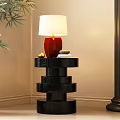 French table lamp 3d model