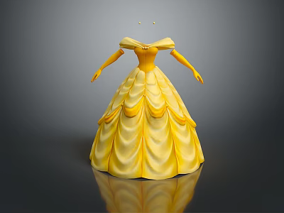 Wedding dress Princess dress dress Wedding dress Evening dress Prom dress Party dress Costume 3d model