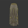 Modern Decorative Vase With Unique Sculptural Texture And Gray Surface