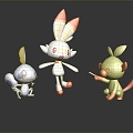 Modern Game Character Cartoon Animal Elf Pokemon Anime 3d model