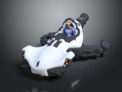 Modern Suspension Car Future Flying Car Future Car Flying Car 3d model