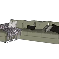 Modern corner sofa multiplayer sofa 3d model
