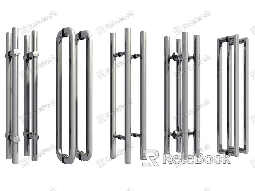 Stainless steel door handle full body handle glass door handle model